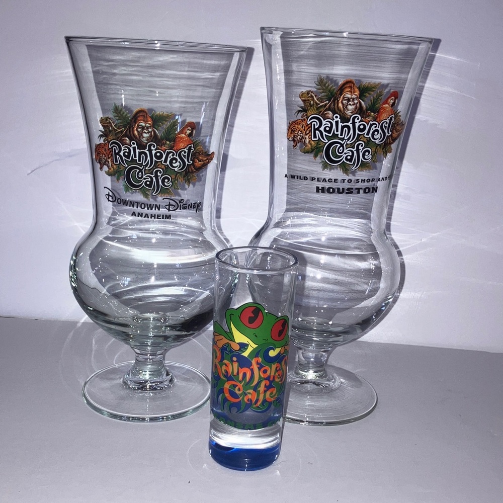 RAINFOREST CAFE Souvenir Glass‎ Set